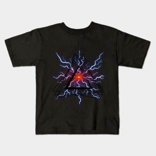 TRIANGLE WITH EYES Kids T-Shirt